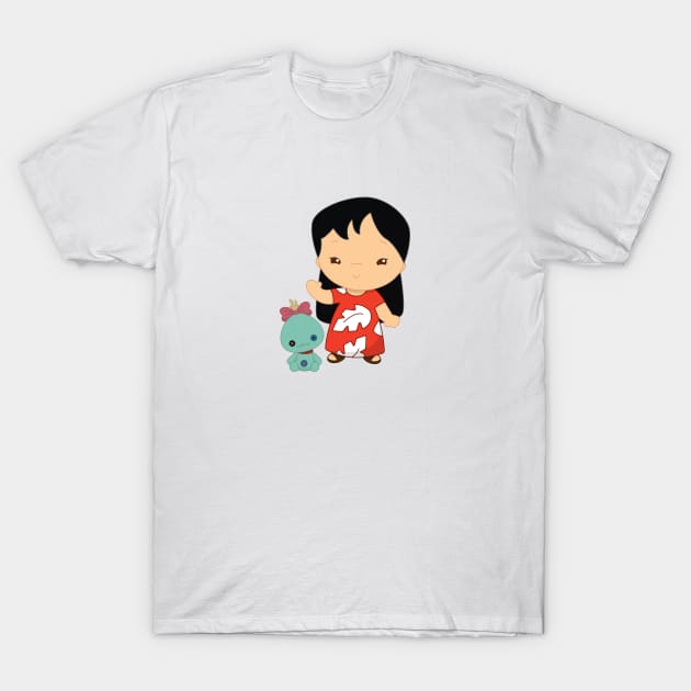 Miss Scrump & Lilo T-Shirt by gravelskies